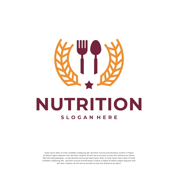 Voeding logo ontwerpen concept vector, Food Restaurant en tarwekorrel logo sjabloon, symboolpictogram