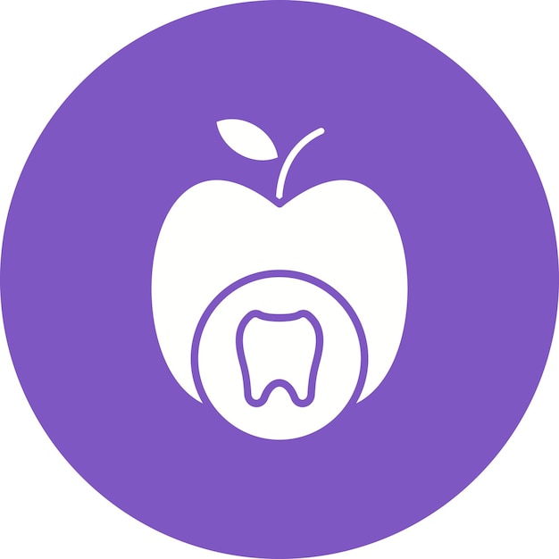 Voeding tand icoon vector afbeelding Kan worden gebruikt voor tandheelkundige zorg