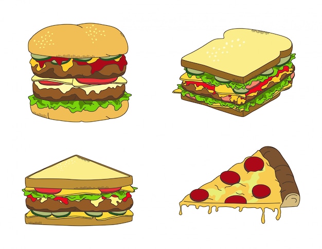 voedsel en drank thema vector grafische kunst ontwerp illustratie
