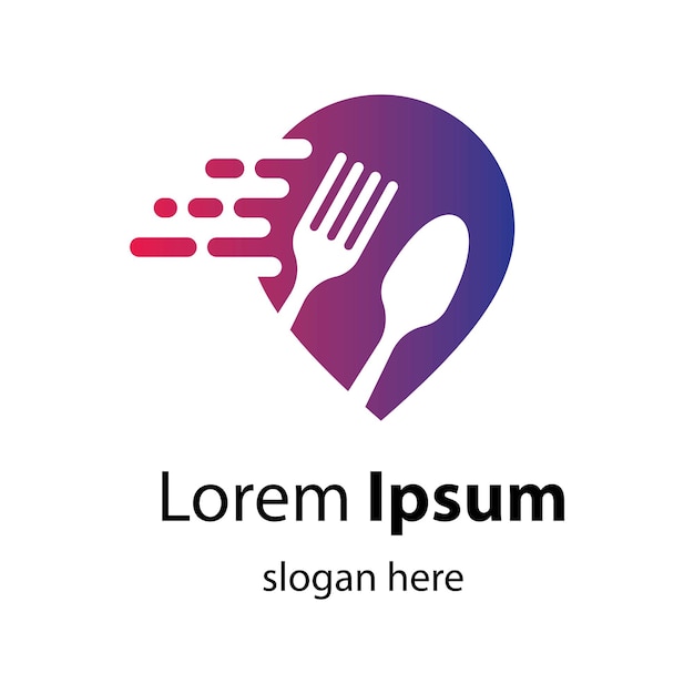 Voedsel punt logo afbeeldingen illustratie