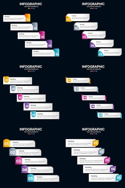 Voeg vectorinfographics toe aan uw presentatie om uw publiek uw boodschap beter te laten begrijpen