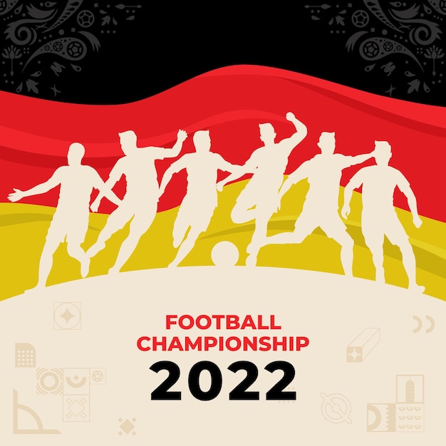 Voetbal Achtergrond Wereldbeker 2022 Vector