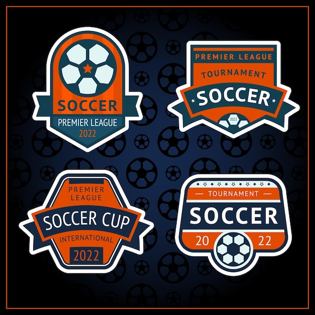 Voetbal badges set