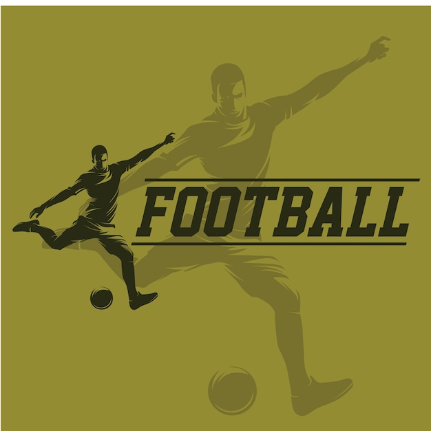 Voetbal en voetbal logo