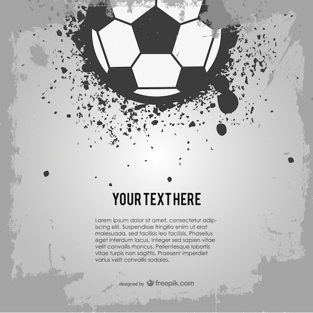 Vector voetbal grunge ontwerp