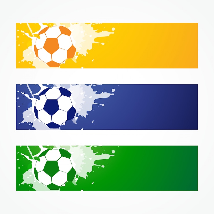 Vector voetbal headers