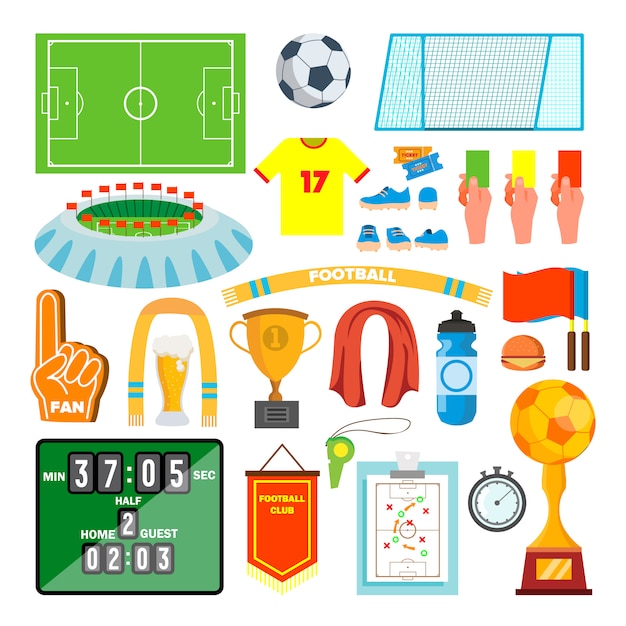 Voetbal Icons Set