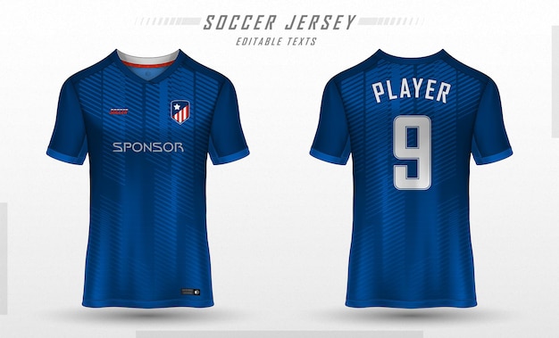 Vector voetbal jersey sjabloon sport t-shirt ontwerp