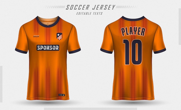 Voetbal jersey sjabloon sport t-shirt ontwerp