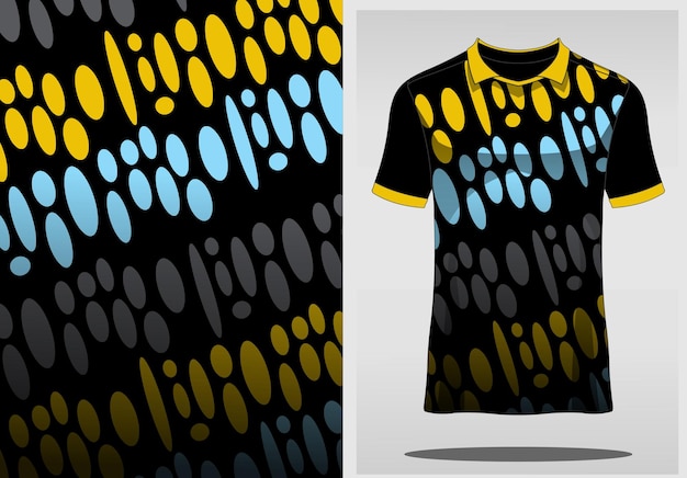 Voetbal jersey sjabloon sport t-shirt ontwerp