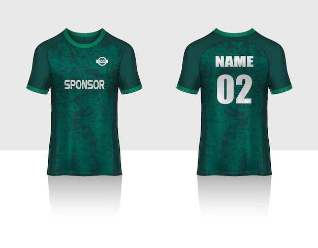 Voetbal jersey sjabloon sport t-shirt ontwerp