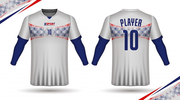 Voetbal jersey sjabloon