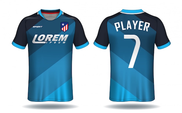 Voetbal jersey sjabloon