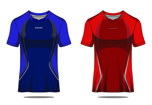 Voetbal jersey sport t-shirt ontwerp