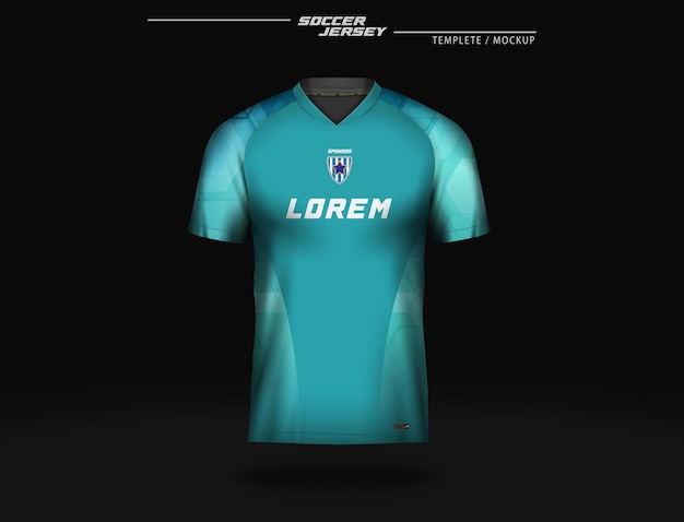 Voetbal jersey sport t-shirt ontwerpsjabloon