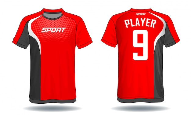 Voetbal jersey sport t-shirt.