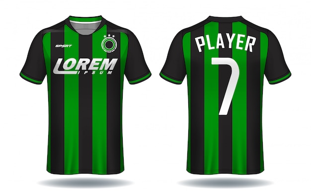 Voetbal jersey template.sport t-shirt design.