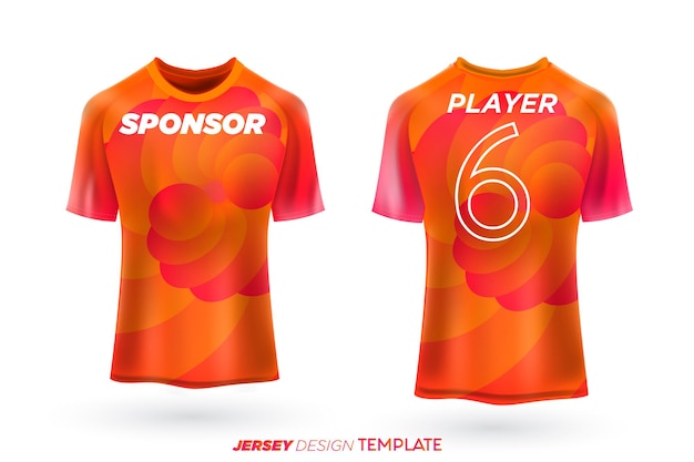 Voetbal jersey voetbalshirt sport jersey sjabloon voetbal jersey ontwerp