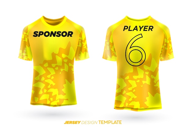 Voetbal jersey voetbalshirt sport jersey sjabloon voetbal jersey ontwerp