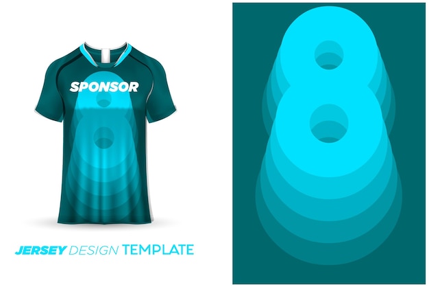 Voetbal jersey voetbalshirt sport jersey sjabloon voetbal jersey ontwerp