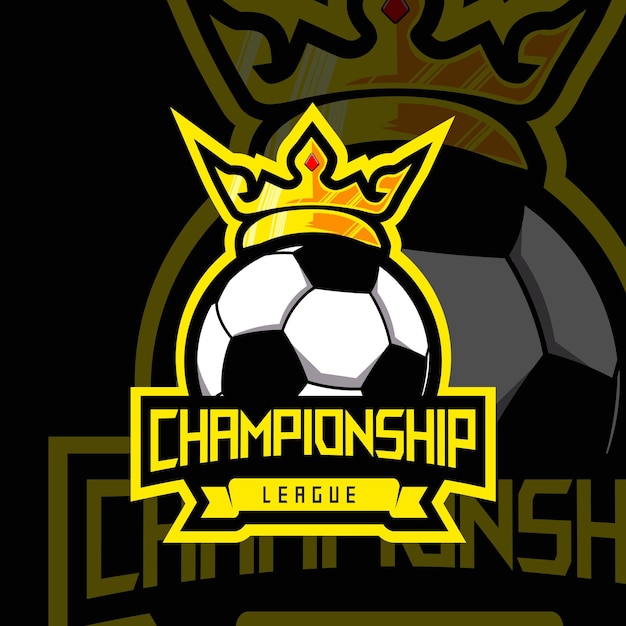Voetbal kampioenschap sport logo