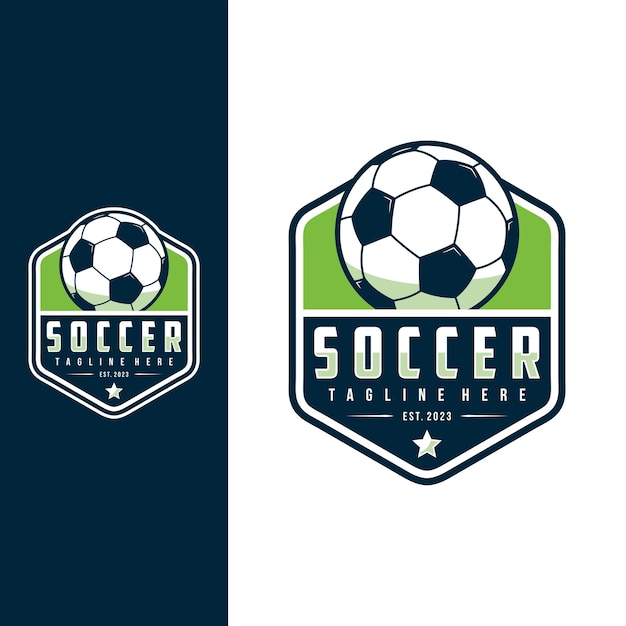 Voetbal Logo of voetbalclub teken Badge Voetbal logo vector ontwerp