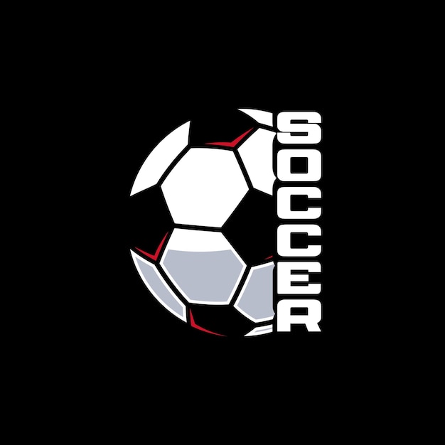 Voetbal logo ontwerp