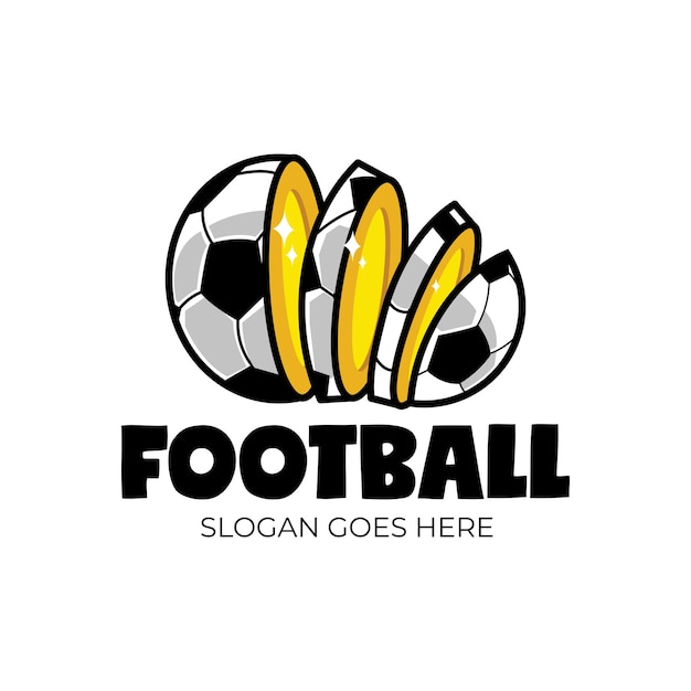 Voetbal Logo ontwerpsjabloon