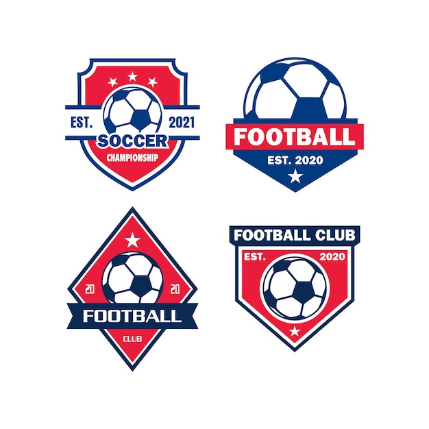 Voetbal logo sport logo vector