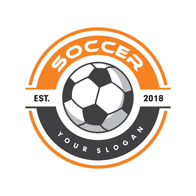 Voetbal logo, sport logo, voetbal logo