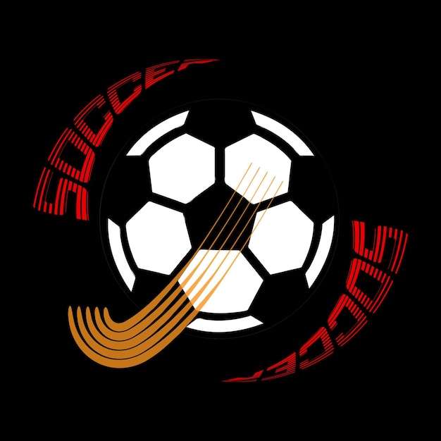 voetbal logo vector ontwerp