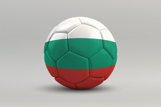 Voetbal met het ontwerp van de nationale vlag van Bulgarije