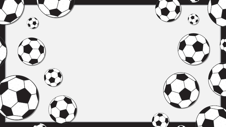 Vector voetbal of voetbal achtergrond ontwerpsjabloon voetbal of voetbal cartoon vectorillustratie