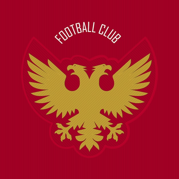Voetbal of voetbal logo ontwerp