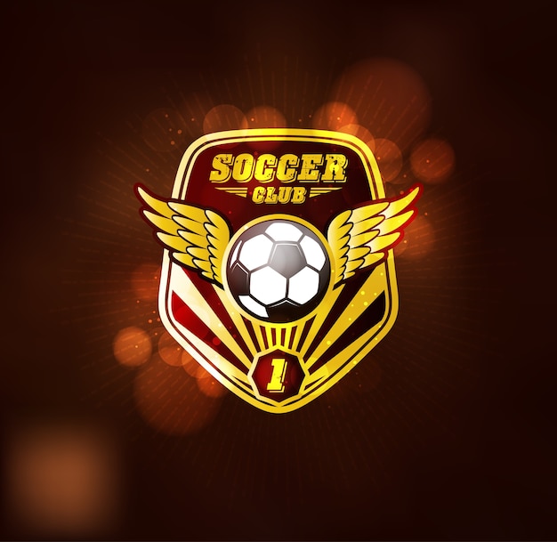 Voetbal Soccer Club Logo ontwerpsjabloon