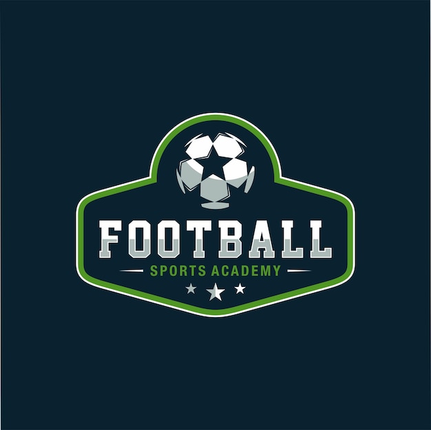 Voetbal sport embleem Logo sjabloonontwerp