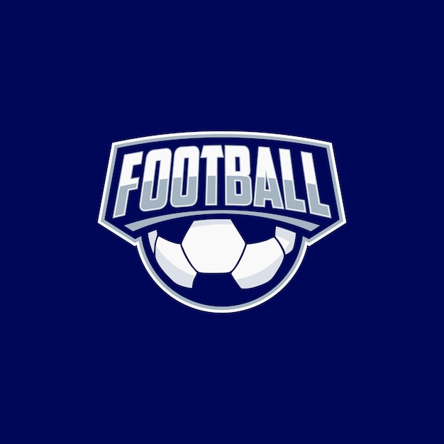 Vector voetbal sport logo ontwerp idee