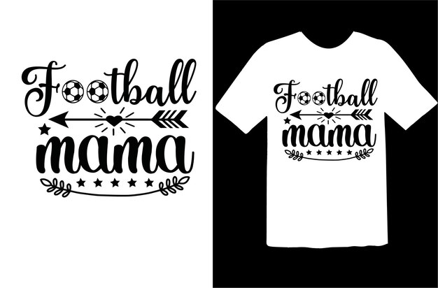 Vector voetbal svg t shirt ontwerp