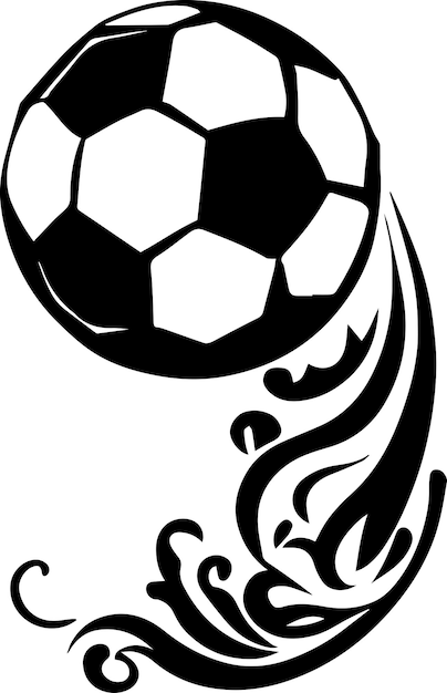 Voetbal Tattoo ontwerp illustratie