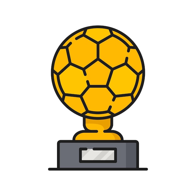 Voetbal trofee beker goud sport prijs icoon