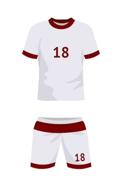 Voetbal uniform geïsoleerd op wit