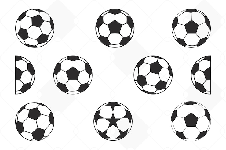 Vector voetbal vector bundle voetbal eps voetbal silhouet voetbal monogram svg