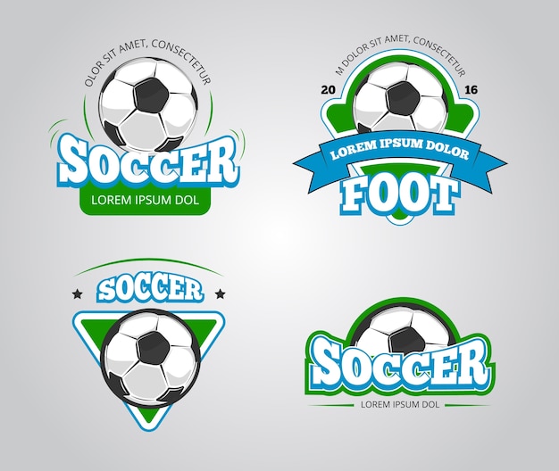 Voetbal voetbal vector badges