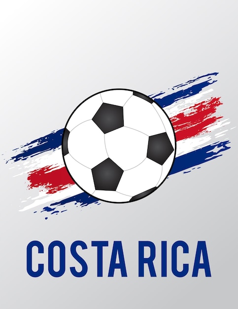 Voetbalborstelvlag voor Costa Rica