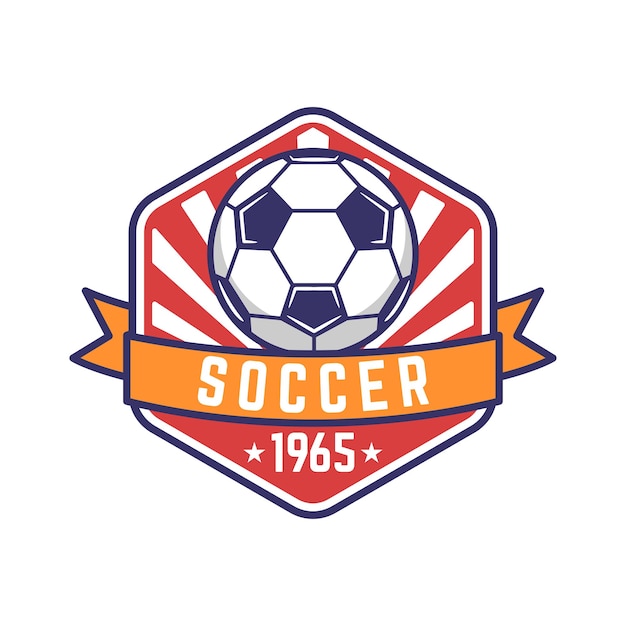 Voetballogo of voetbalclub sporttekenbadge