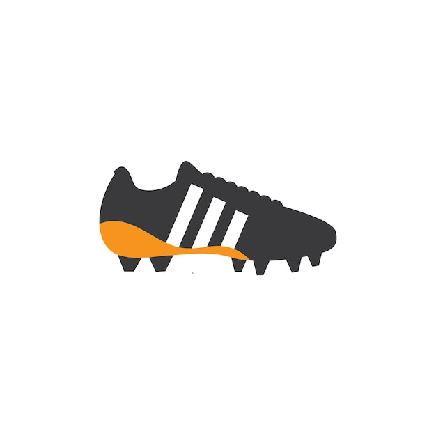 Voetbalschoenen logo en vector sjabloon