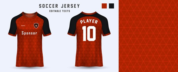 voetbalshirt sjabloon met abstracte textuur jersey mockup voor voetballer