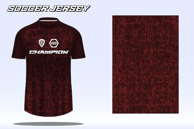 Voetbalshirt sport tshirt design mockup voor voetbalclub 03