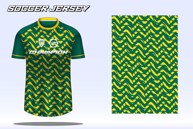 Voetbalshirt sport tshirt ontwerp mockup voor voetbalclub 06