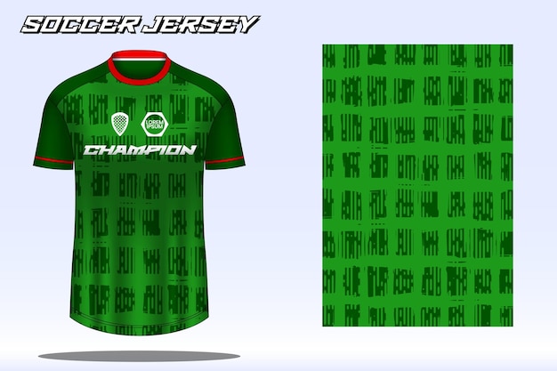 Voetbalshirt sport tshirt ontwerp mockup voor voetbalclub